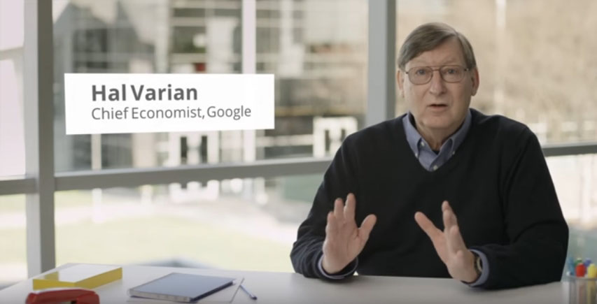Standbild aus Video: Googles Chefökonom Hal Varian
