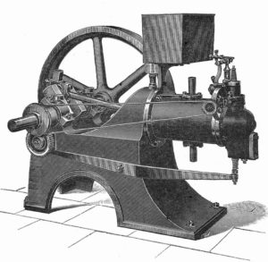 Symbolbild: Strichzeichnung einer alten Maschine