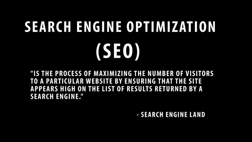 Screenshot Definition Serach Engine Optimization