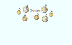 Symbolbild: Mauszeiger über Euromünzen vor Google-Suchmaske